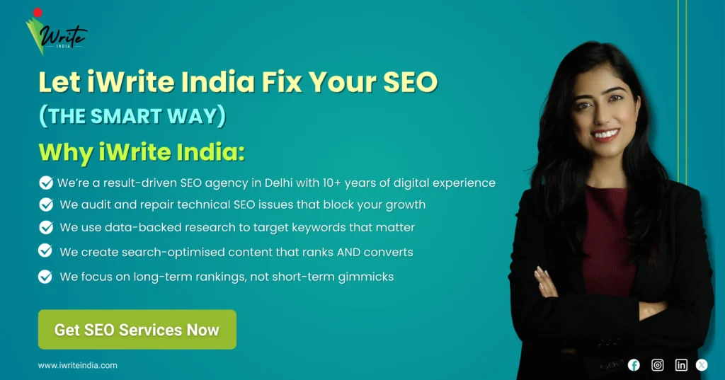 Let iWrite India Fix Your SEO - Schedule your appointment