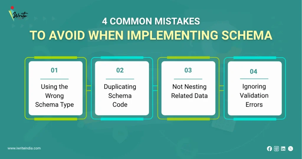 4 Common Mistakes to avoid whem implementing schema