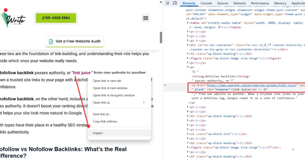 How to Identify Dofollow Links