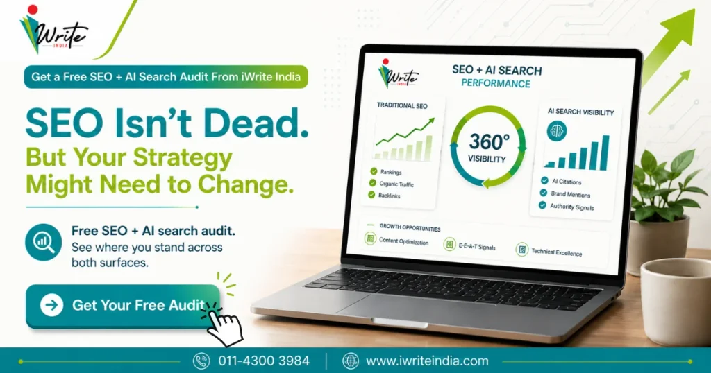 Get a Free SEO + AI Search Audit From iWrite India