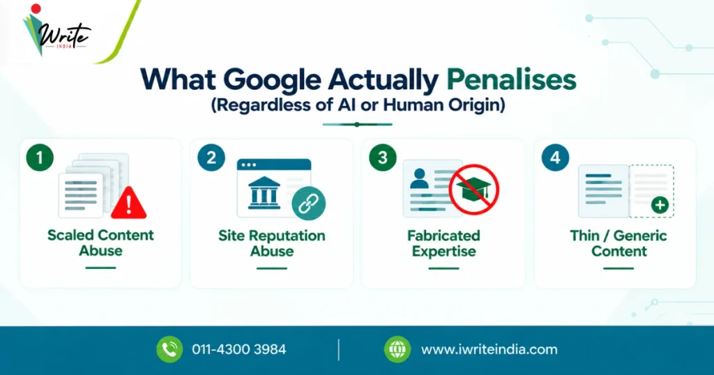 What Google Actually Penalises (Regardless of AI or Human Origin)